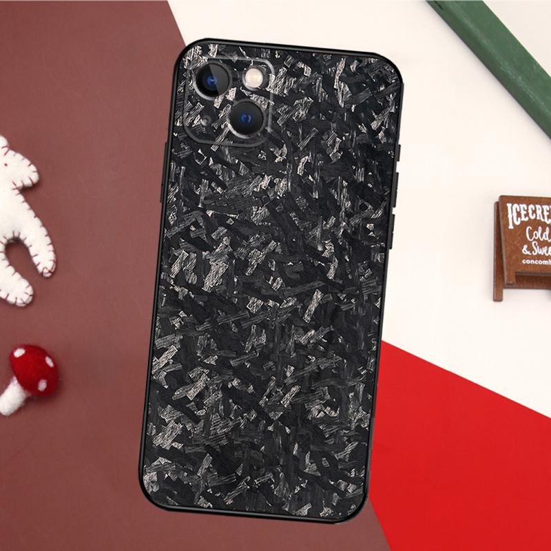 Кейс из кованого карбона для iPhone 14 Pro Max 16 15 11 12 13 17 Pro Max mini 15 16 Plus 16e 17 Air Задняя крышка