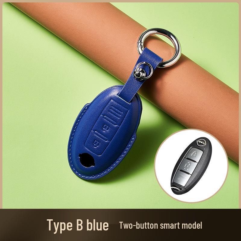 Ключница из коровьей кожи растительного дубления для ключа от автомобиля New Sylphy Murano, ручная работа, дизайн с пряжкой для мужчин