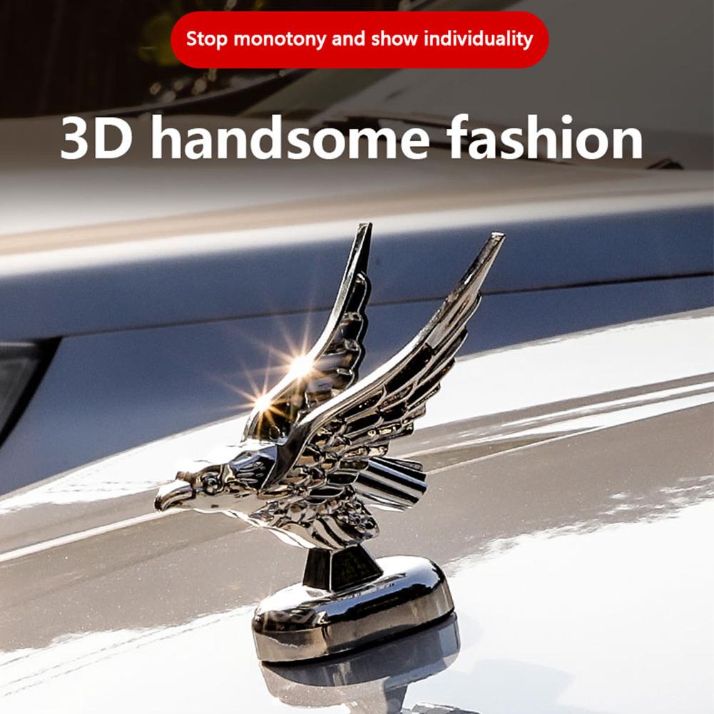 3D Flying Eagle Emblem Car Logo Передний капот Украшение Eagle Значок Наклейки на автомобиль Значок Украшения Наклейки Автомобильные аксессуары
