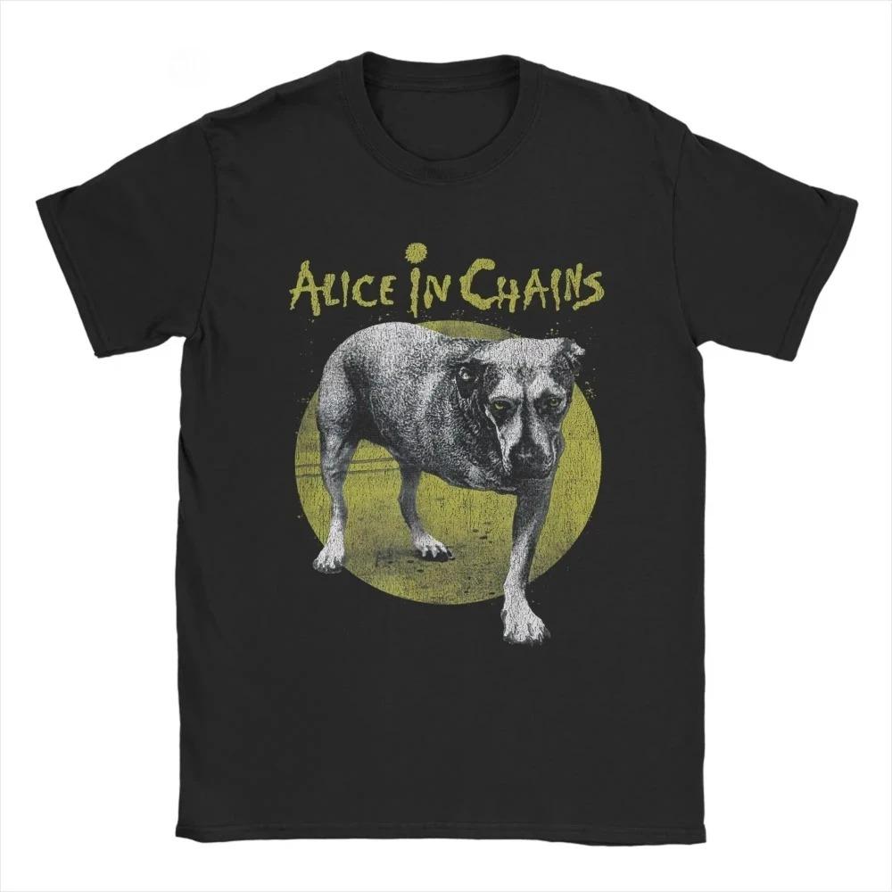 Alice In Chains Графическая футболка с коротким рукавом из хлопка, летняя, ретро, мужская, женская, повседневная, уличная одежда Y2K