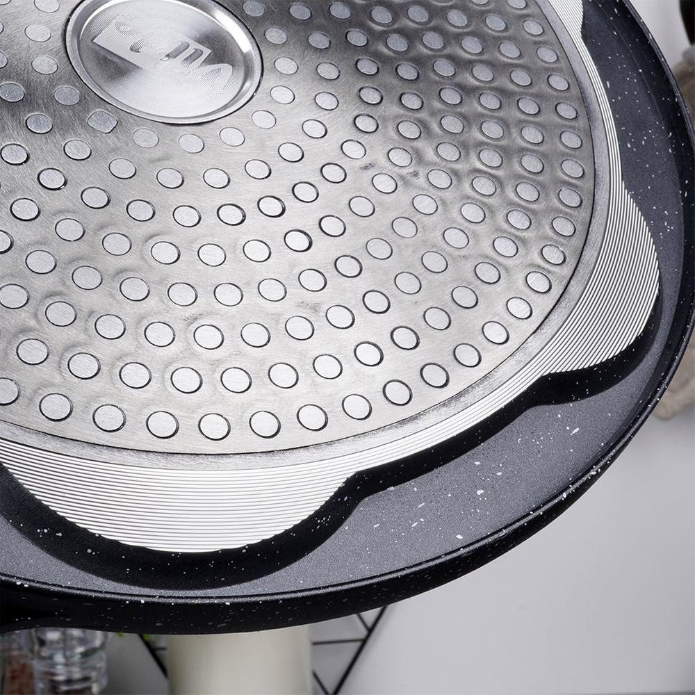 BLACK&WOOD 7-Cup Granite Pancake Pan 26cm