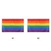 90X150cm Rainbow Flags Vivid Color Progress Pride Rainbow Flag UV Fade Proof Canvas Header Brass Grommets for Home/Outdoor Decor