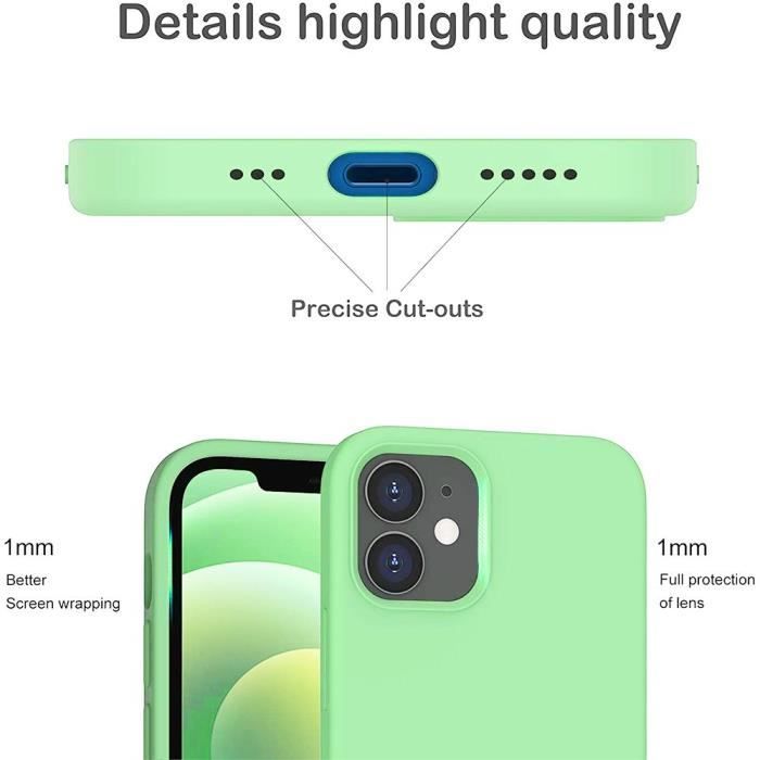 Case for iPhone 13 Pro Max (6.7 ") Green Silicone Mat