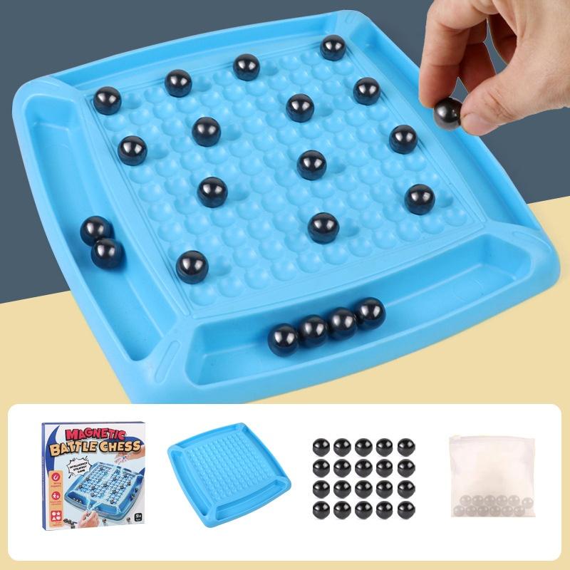 Magnetic Induction Chess Fun Magnetic Chess Game For Training Focus And Logical Thinking Educational Toy For Parent-child Interaction Plastic Material