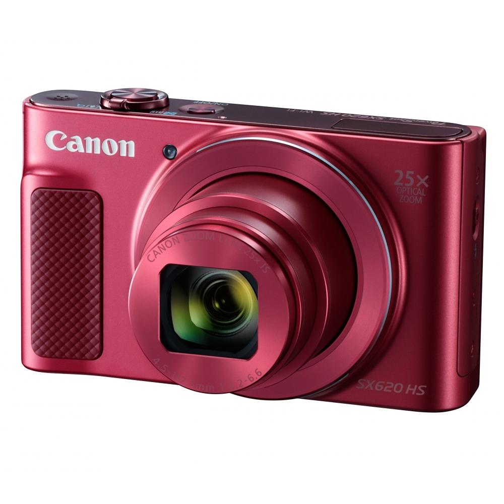 Canon Компактная цифровая камера PowerShot SX620 HS Red с 25-кратным оптическим зумом и поддержкой Wi-Fi PSSX620HSRE