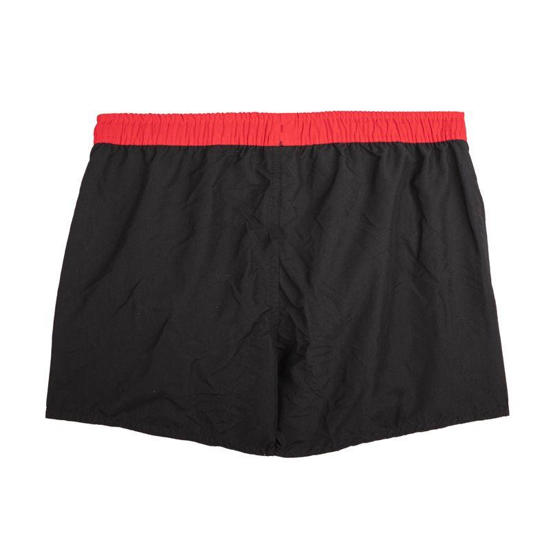 UMBRO Men's Black Boardshorts with Red Stripes