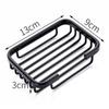 Soap Saver Sponge Dish Holder Bathroom Shower Wall Mounted Storage Basket No Drilling Aluminum Adhesive Soap Dish Holder Rack