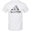adidas Call Of Nat Модная универсальная футболка с круглым вырезом и коротким рукавом Мужские топы Белый FI9140