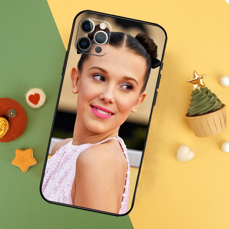 Чехол Millie Bobby Brown для iPhone 11 12 13 14 16 15 Pro Max Mini XS Max X XR SE2 7 8 14 16 15 Plus