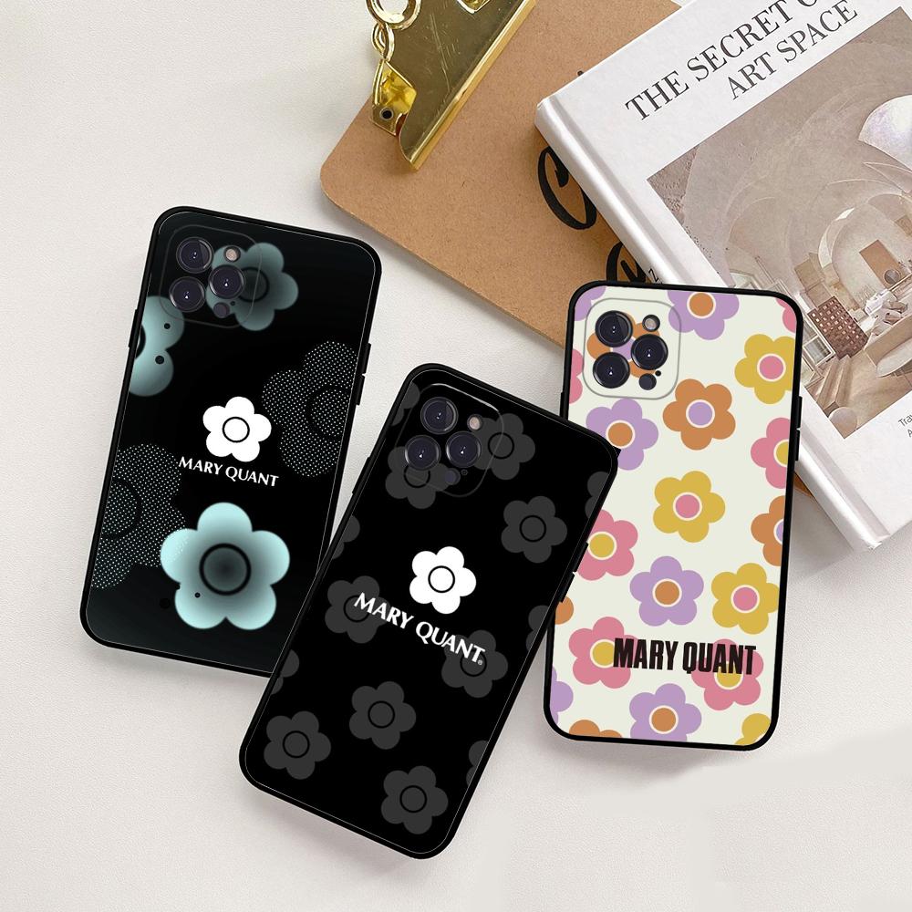 M-Mary Q-Quant Phone Case For IPhone 16 15 14 13 12 Mini 11 Pro XS Max X XR SE 6 7 8 Plus Soft Silicone Cover