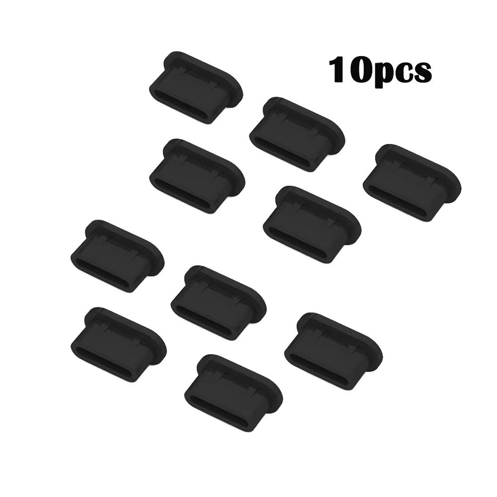 10-50pcs Type-C Silicone Dust Plugs Phone USB Charging Port Protector Cover TypeC Anti-dust Cap for Phones Laptops iPad Earphone2