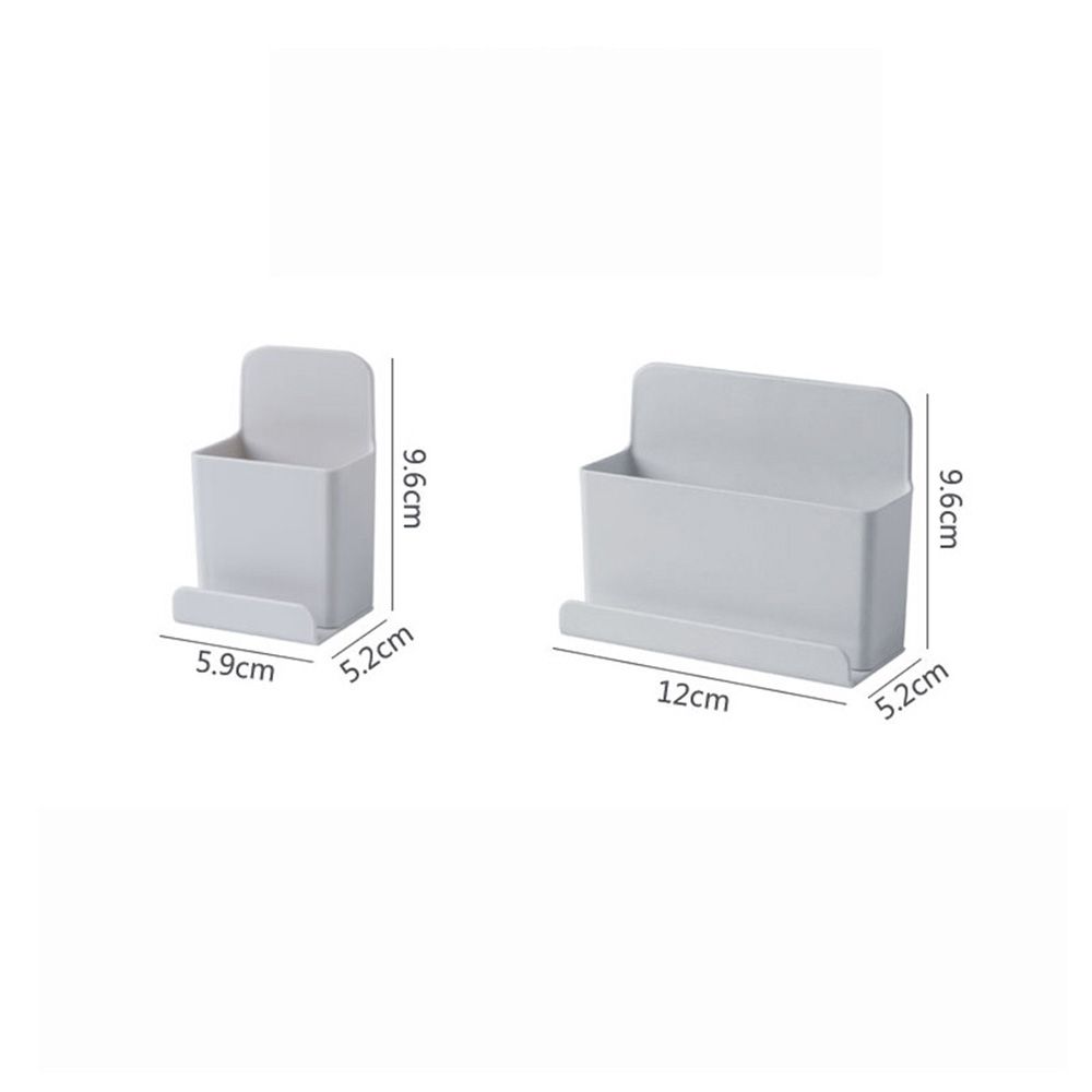 Hanging Bracket Organizer Case Shelf Storage Box Remote Control Holder Container Phone Plug Stand