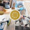 5-дюймовые шлифовальные диски на липучке, наждачная бумага с 8 отверстиями, круглая орбитальная шлифовальная бумага для деревообработки, полировка металла на машине, лодке