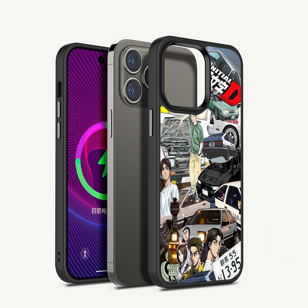 Аниме про гонки по дорогам I-Initial D Чехол для телефона для IPhone 17 16 15 14 13 12 11 Pro Max Для беспроводной зарядки Magsafe Обложка