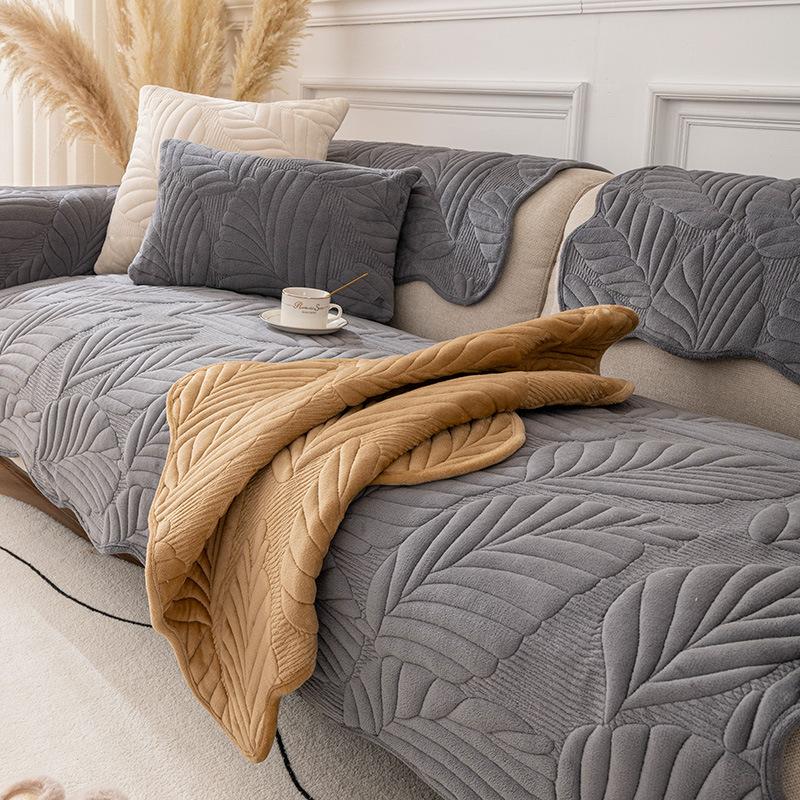 Бархатная подушка для дивана Утолщенная подушка Нескользящая кожа из цельного дерева Полностью покрытая тканью