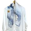 Silk Scarf Women'S Spring Summer Decorative Neck Square Scarf Silk Mulberry Silk Temperament Shawl Thin Scarf