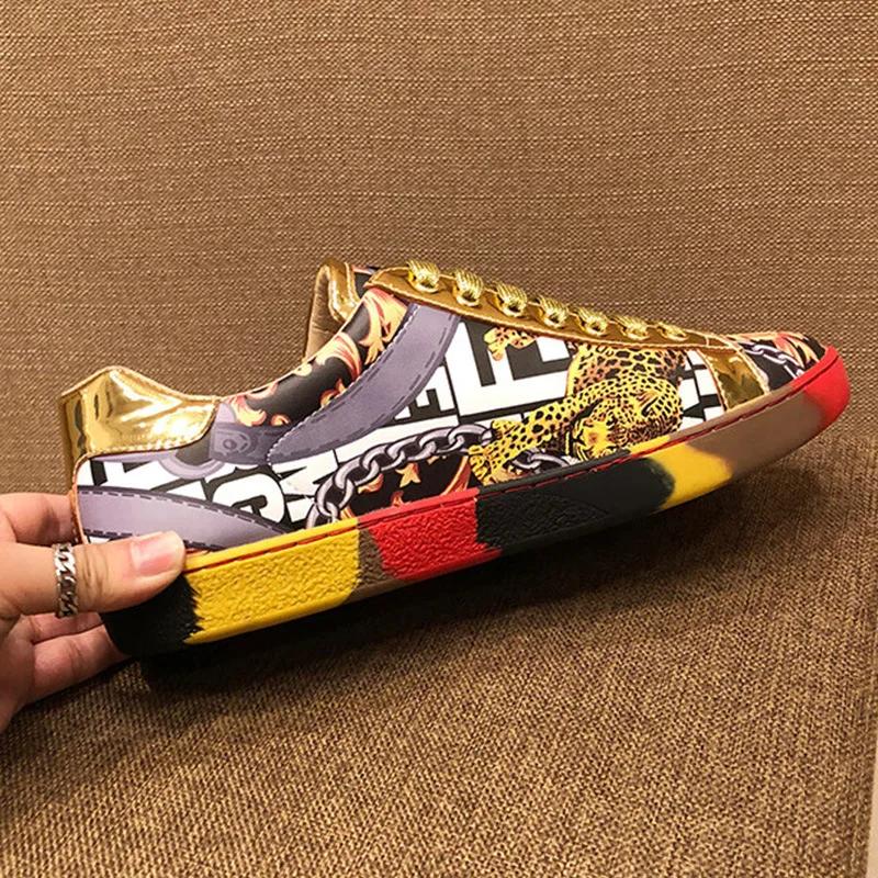 Fashion Mens Leather Male Men's Shoes Men Sneakers Shoes for Men Luxury Designer Loafers Platform Men Leather Man Shoes