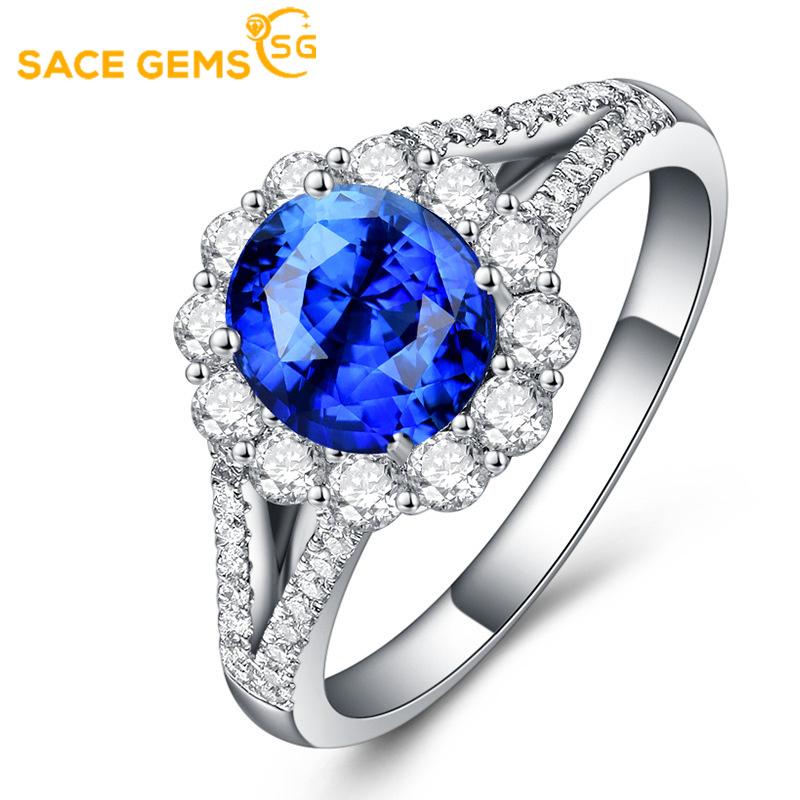 Sace Gems Классическое кольцо из медного сплава с цирконом, женские ювелирные изделия, свадебный подарок, открытая вечеринка