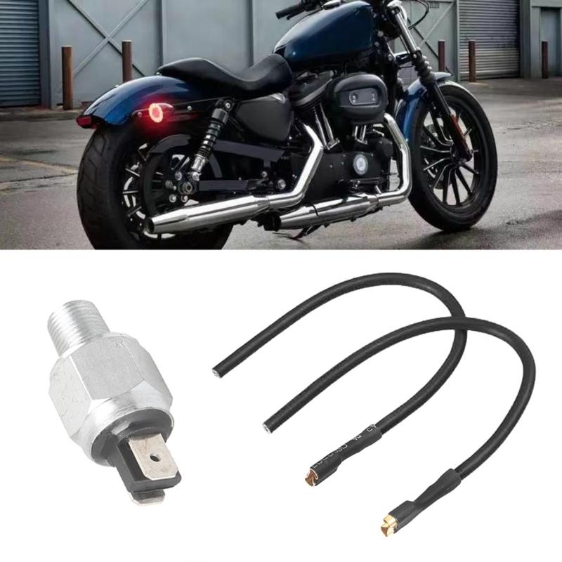 Compatible for Street -Road Motorcycle Hydraulic Brake Pressure Rear Light Switch Accessory
