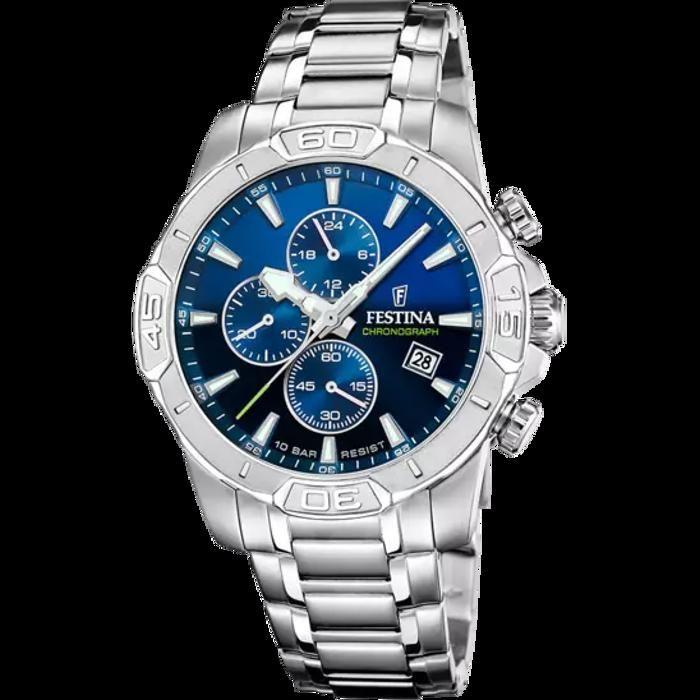 Montre - Festina - F20704/4 - Chronographe - Acier inoxydable - Bleu