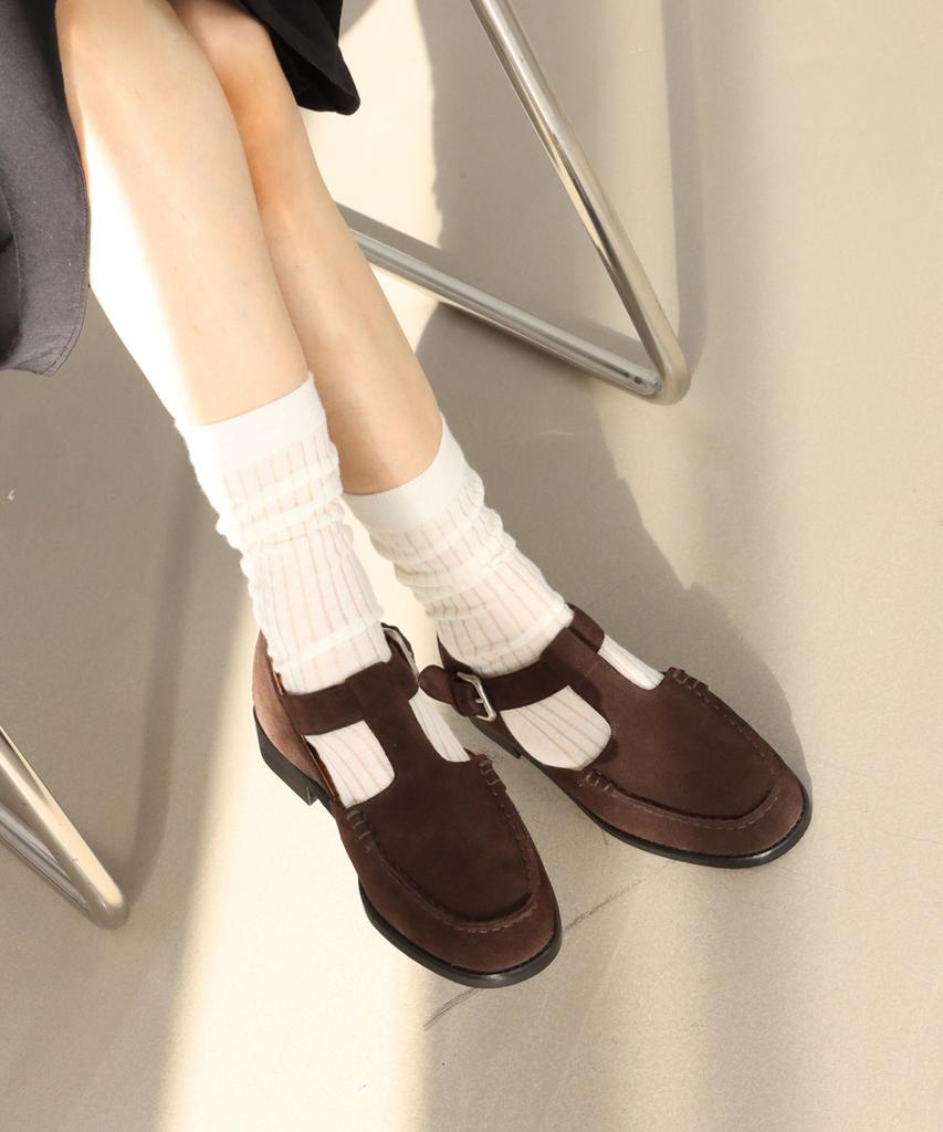 Molpin T Strap Loafer_25522_Deepgrey