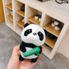 Pendant Panda Women Key Chain Doll Plush Key Buckle Car Key Ring Ornaments Korean Style  Key Holder
