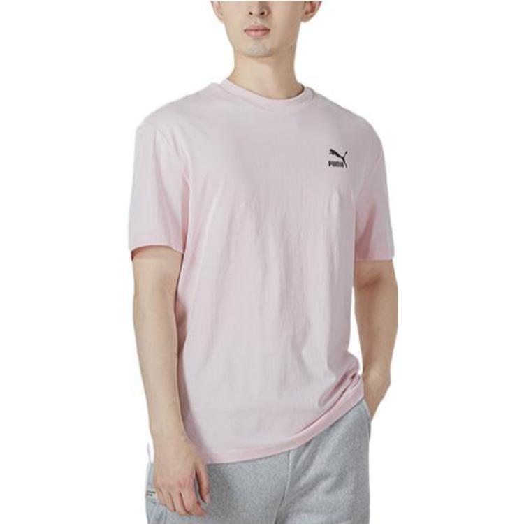 PUMA Set in Sleeve T Shirt Men's Pink 536926-16