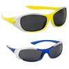 Dervin Kid's Goggles Wrap Around Boy's and Girl's Sports Sunglasses - Combo of 2 (3-6 Years, Yellow, Blue)