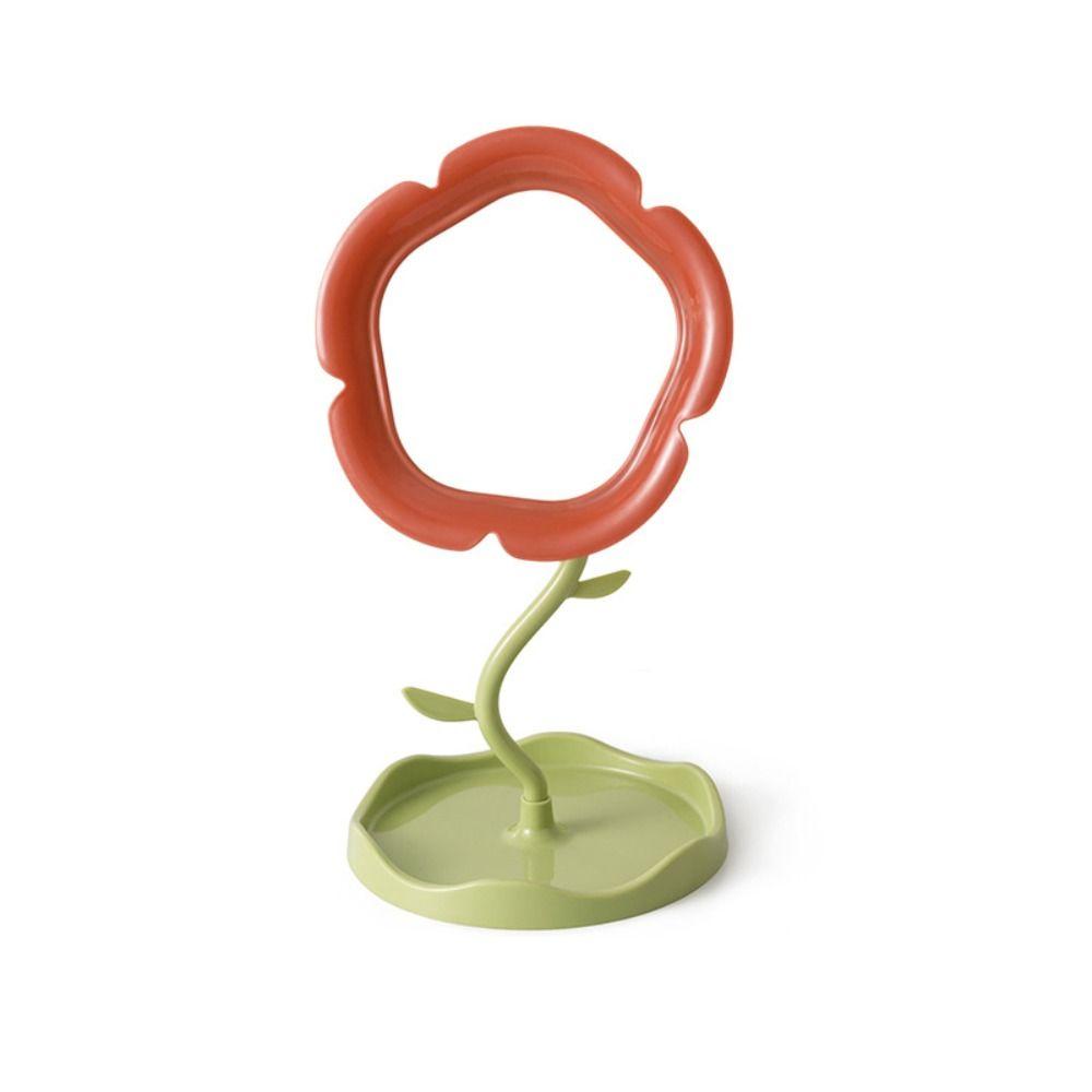 Симпатичное настольное зеркало для макияжа, классическое настольное зеркало, прочное туалетное зеркало в форме подсолнуха для спальни