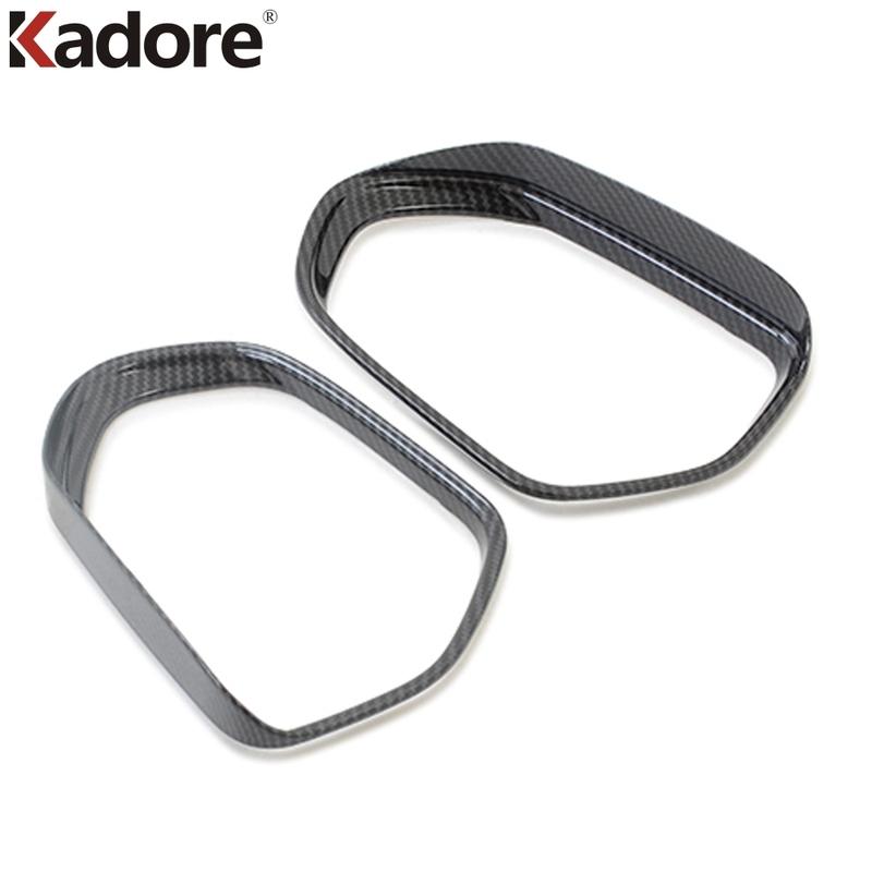 Carbon Fiber Door Rearview Mirror Cover For Toyota CHR C-HR 2016 2017- Car Side Mirror Rain Shield Sun Visor Trims 2pcs
