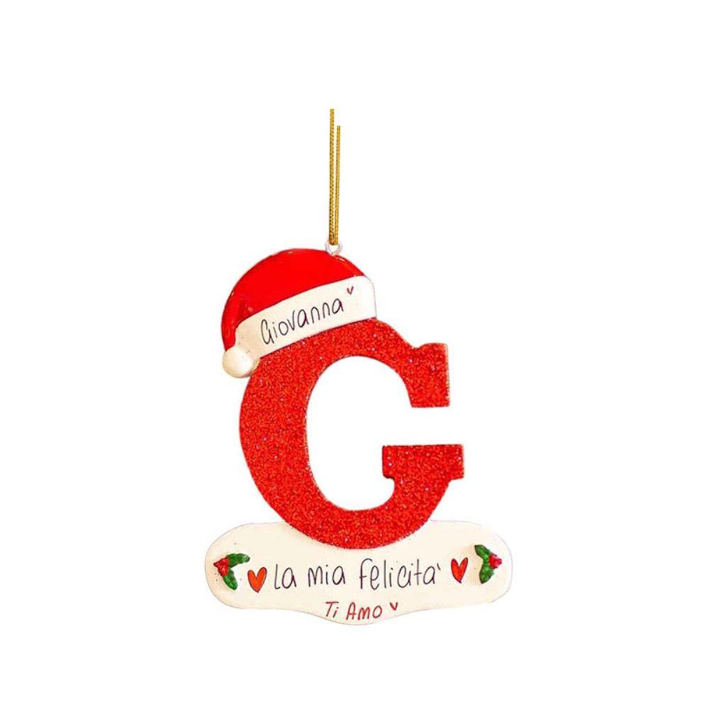 Xmas Christmas Tree 26 Letter Pendant Cartoon Christmas Tree Hanging Decor   Car Decorations