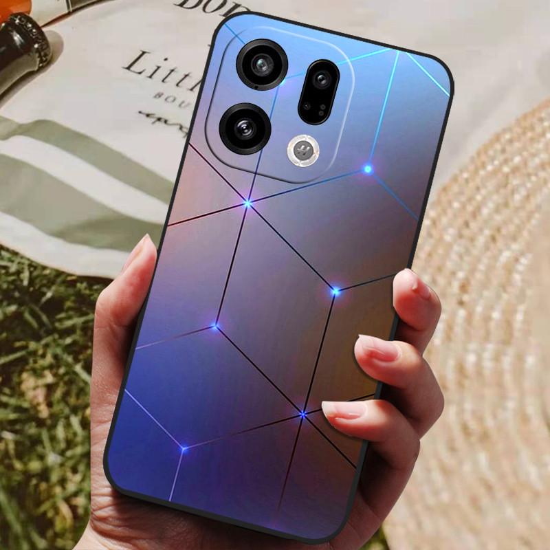 Для чехла Oppo Find X9 Pro Новый Модный Милый Мультяшный Роскошный Мягкий Силиконовый Чехол Для Oppo Find X 9 X9Pro 5G противоударный Funda Coque