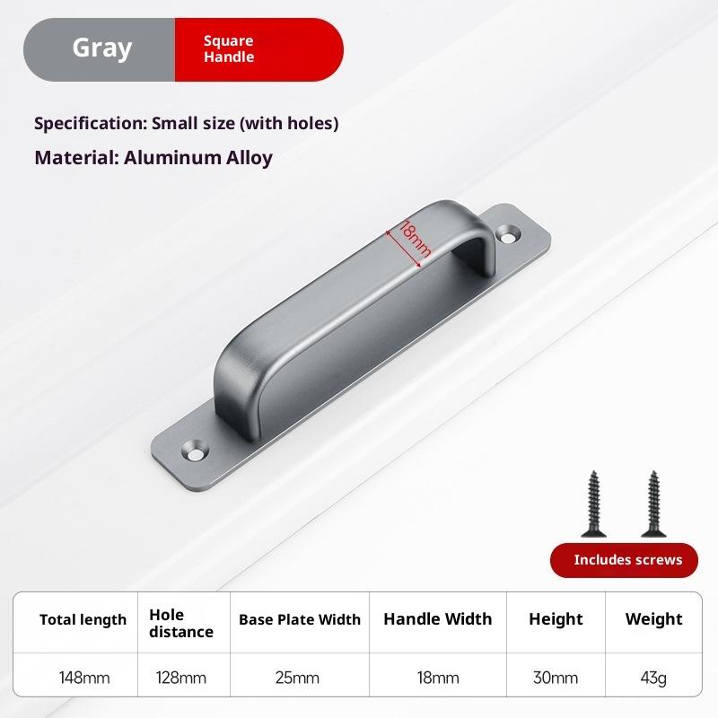 Ручки из алюминиевого сплава без сверления, ручки-наклейки для раздвижных стеклянных дверей, окон, ящиков, шкафов, для ванной комнаты