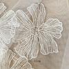 5Pcs White Flower Lace Patches Applique Repair Sewing Accessories 17CM Wide