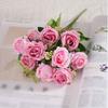 1 БУКЕТ/10 Голов Романтичные Искусственные Розы, Ароматный Букет Наложницы Свадьба DIY Вечеринка Домашнее Украшение