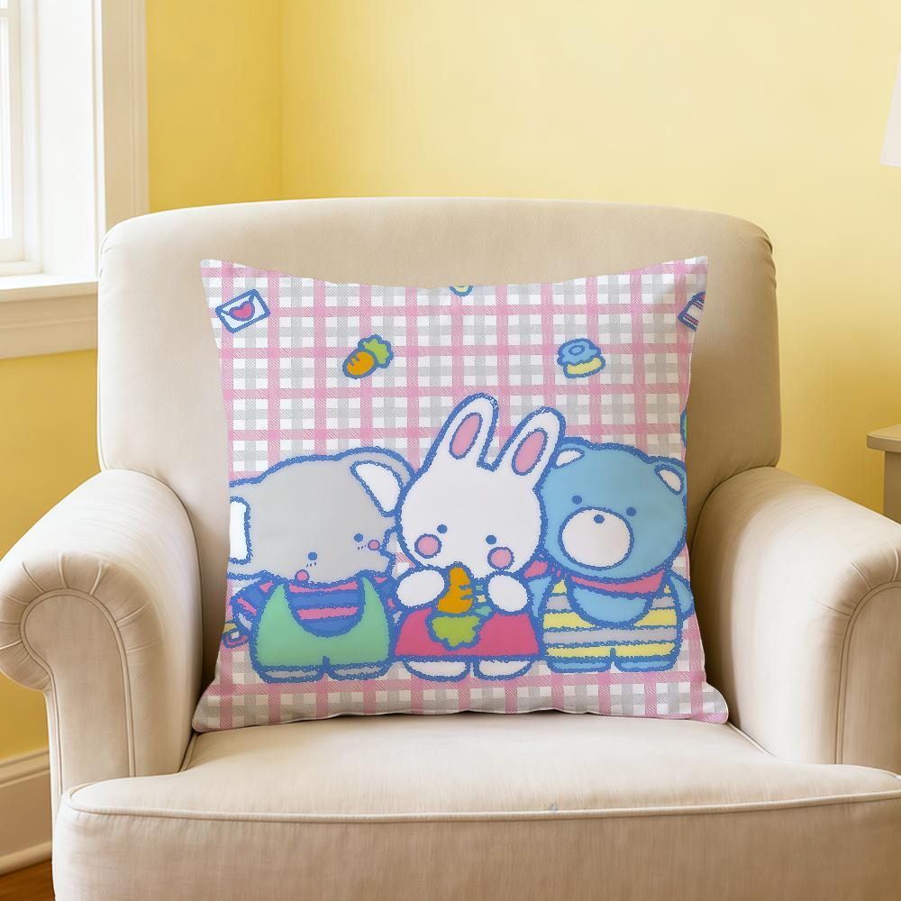 cute cartoon cCheery Chums bunny sro cushion cover soft Comfortable Pillow Case Sofa Living Room Home Decor Protective Covers