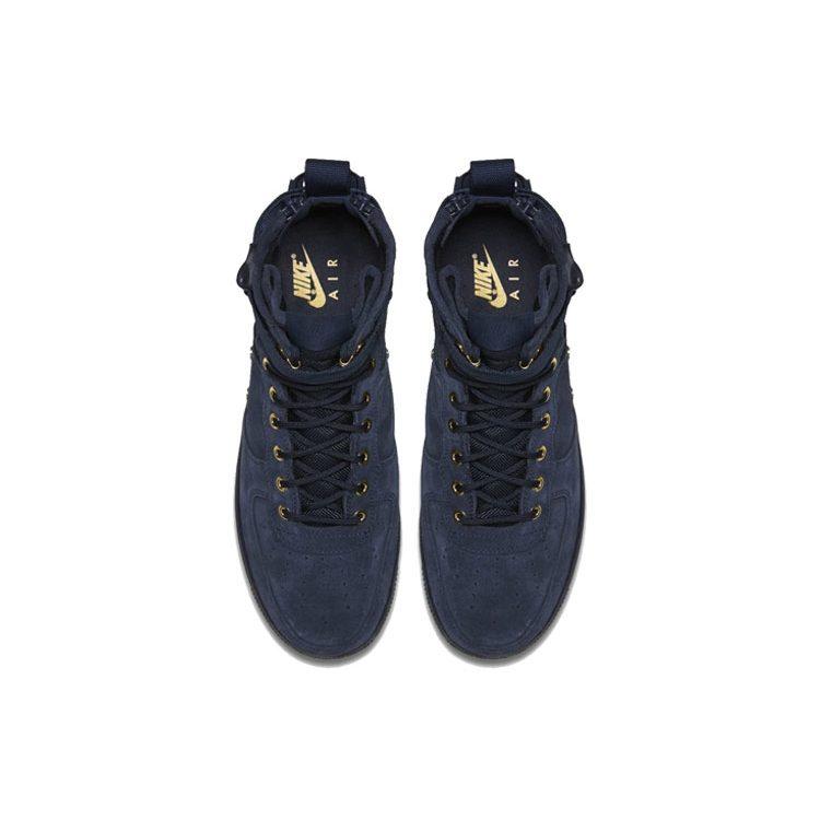 Nike Sf Air Force 1 Mid Обсидиан Металлик Золотой 917753-400