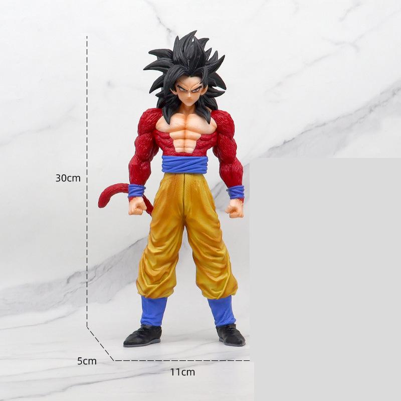 Аниме Dragon Ball GT Сон Гоку Супер Сайян 4 Веджета Встающая Фигурка Игрушка Подарок Коллекция ПВХ Большеразмерная Серия Моделей