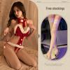 Cross-Border Sexy Lingerie: Christmas Role Play Set with Open Crotch Temptation