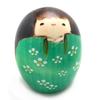 Usaburo Kokeshi Made In Happiness 7cm Doll, Japan, (Small, Green, Tall)