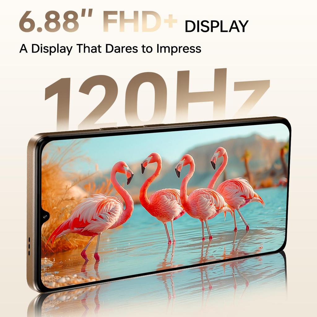 Смартфон CUBOT X100 5G Android 15, 6.88'' HD+ 120Hz, 16GB+256GB, MTK 7025, 64MP+16MP, 5100mAh/33W, 1.72" Задний дисплей, 5G Dual SIM/NFC/Двойные динамики