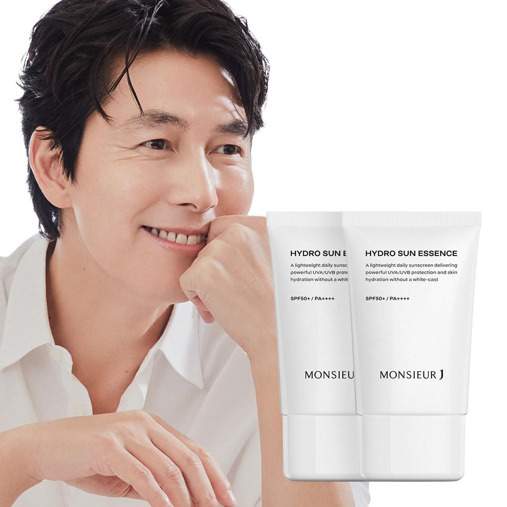 Monsieur J Hydro Moisture Sun Essence Men's Hypoallergenic Sensitive Sun Cream 50ml, 2 Pieces