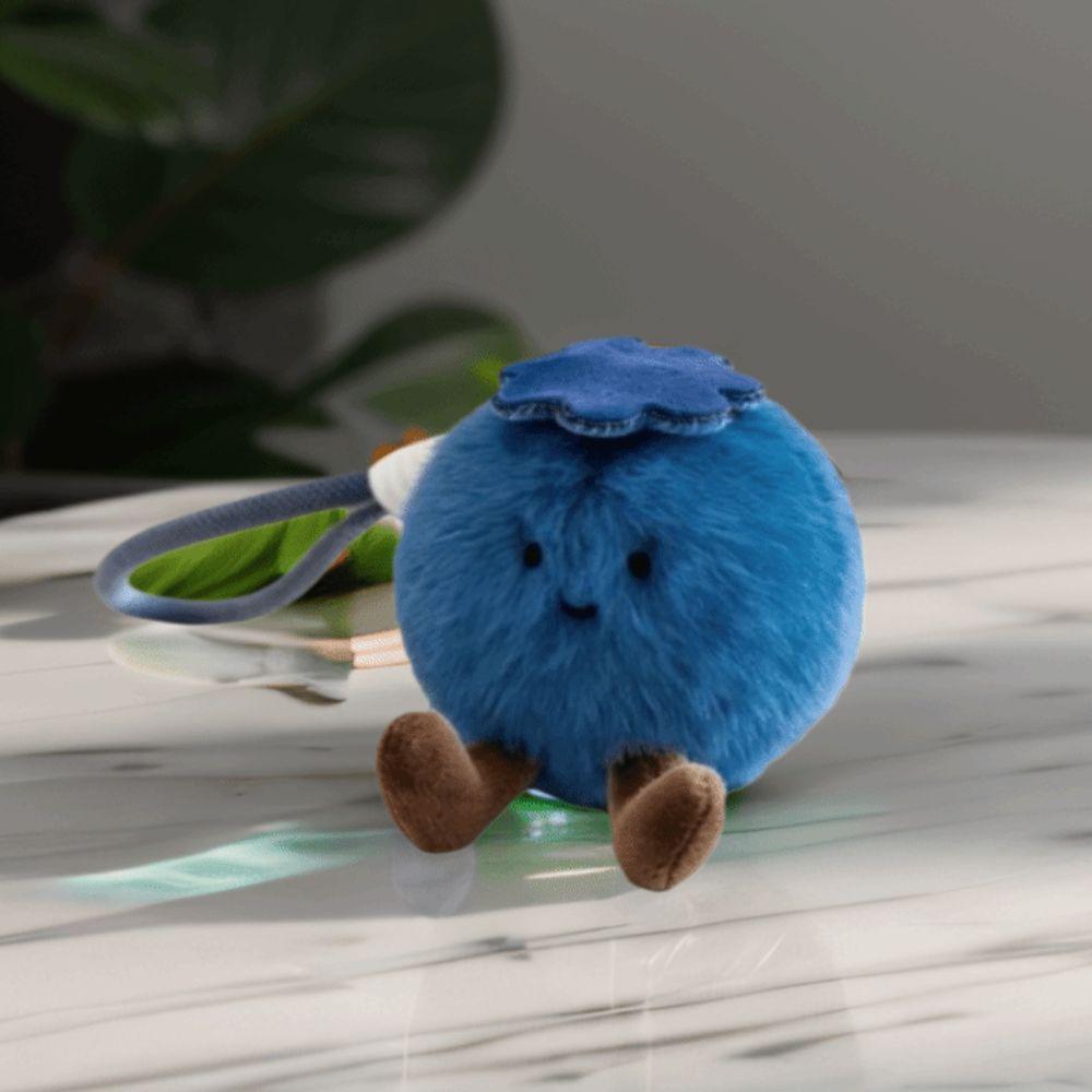 PP Cotton Blueberry Plush Keychain Simulation Blueberry Blueberry Plush Bag Charm Bag Decor