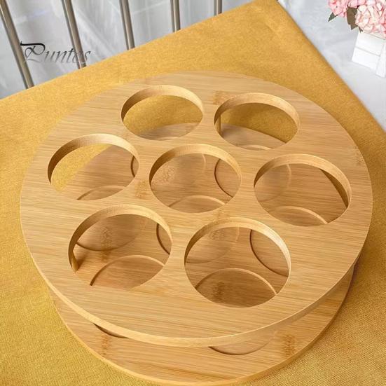 Wooden Wine Rack Cup Organizer Smooth Edge Burr Free Swivel Design Easy Installation Red Wine Bottle Storage Holder