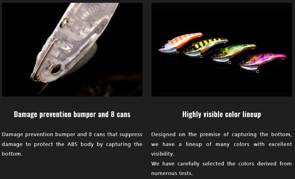 Jackall Timon Tricoroll Vib 50 Тонущая приманка Dragon Fruit Mat Tiger (5999)