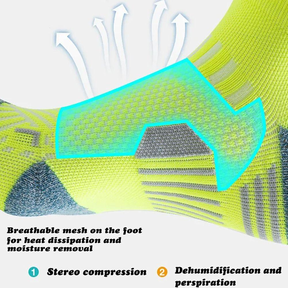 Thickened Running Socks Multiple Colors Sports Fitness Bike Running Boat Ankle Socks  Men Women