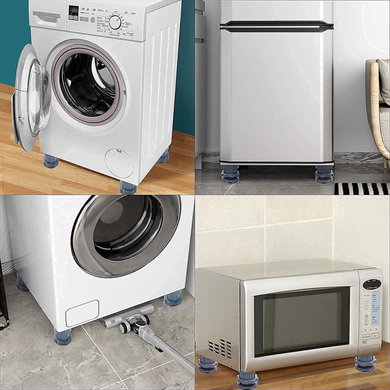 4шт. Подставка для ног стиральной машины, нескользящая, поддерживающая, амортизаторы, усиленный кронштейн, шумопоглощающая, амортизирующая накладка