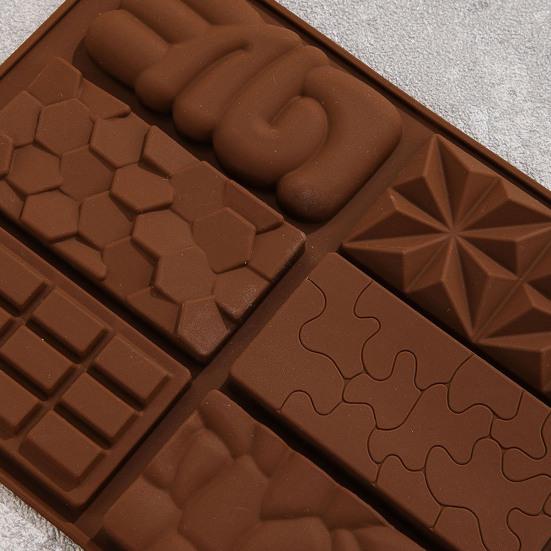 1 шт/2 шт Дубай шоколад силиконовая форма 6-гнездная глубокая шоколадная форма толстый батончик