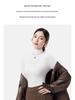 Women's Wool Semi-High Neck Long Sleeve Top - Antibacterial, Slimming, Warm, Versatile for Autumn and Winter