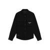 Wade Series Logo Print Single-Breasted Long Sleeve Jacket Men Jacket Black AFDSB25-1